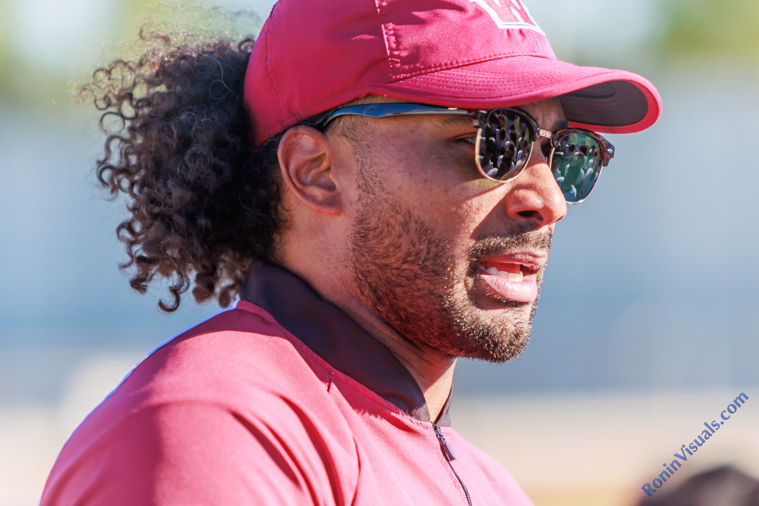 Marcus Mendoza, Waller's head football coach for the season, speaks with his Bulldog players after their second victory of the 2023 campaign. The Bulldogs currently sit tied for fifth place in District 15-6A. The Waller varsity Bulldogs defeat Klein for the team’s first ever district victory in Class 6A, 38-21, at Klein Memorial Stadium on Saturday, Oct. 14, 2023. (Photo courtesy RoninVisuals.com)